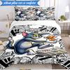 3PCS Tom Adventure Bedding Set,Including 1pc Duvet Cover And 2pcs Pillowcases Perfect for Bedroom, Dormitory, Fan Christmas Gift