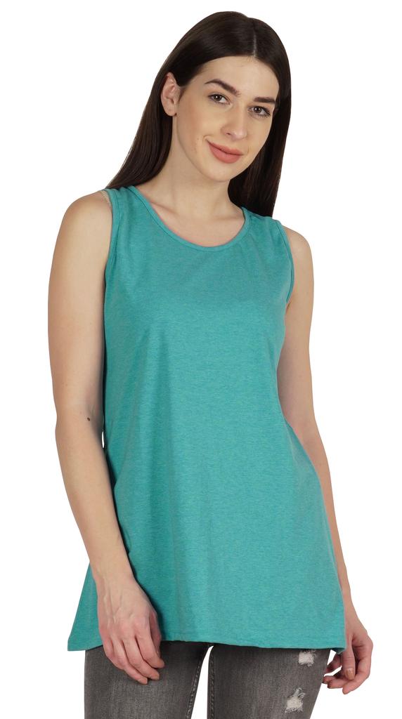 Inkmeso Women  s   Solid Sleeveless Tank Tops Scoop Neck Summer T-shirt Casual