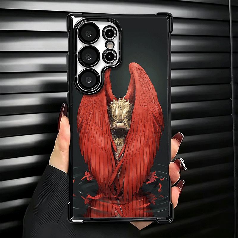 MHA My Hero Hawks Soft Phone Case For Samsung Galaxy S26 Ultra S25 Edge S24 FE S23 Plus S22 S21 + S20 Plating Anti-Fall Fundas