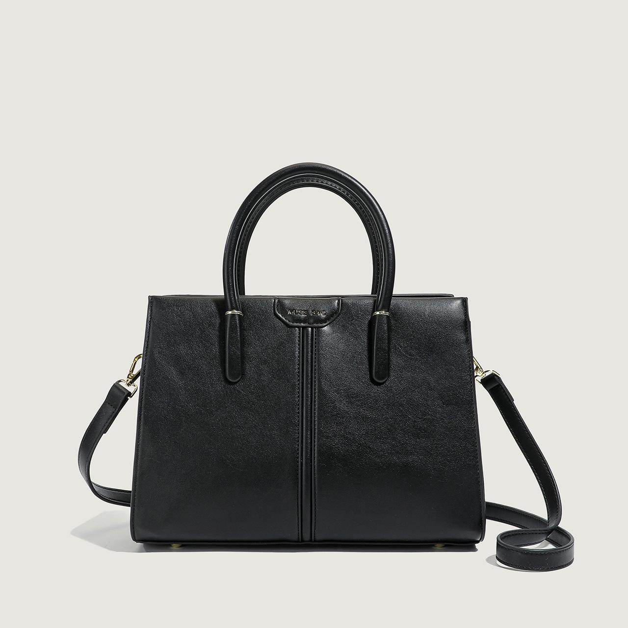 

New Handbag with Contrasting Color Design, Versatile Women s Handbag, Large Capacity Tote Bag, Daily Commuting Women s Shoulder Bag чорний