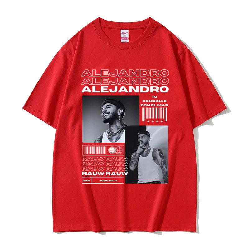 Sänger Rauw Alejandro Todo De Ti Album Grafik T-Shirt Herren Hip Hop Mode Vintage T-Shirts Herren Baumwolle Übergroßes T-Shirt