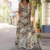 Women's Slip Dress Maxi Long Dress Ink Flower Painting Print Stitching Print Dress Spring & Summer Leisure Vacation