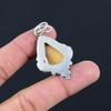 925 Sterling Silver Pear Mookaite Stone Birthday Engagement Anniversary Pendant