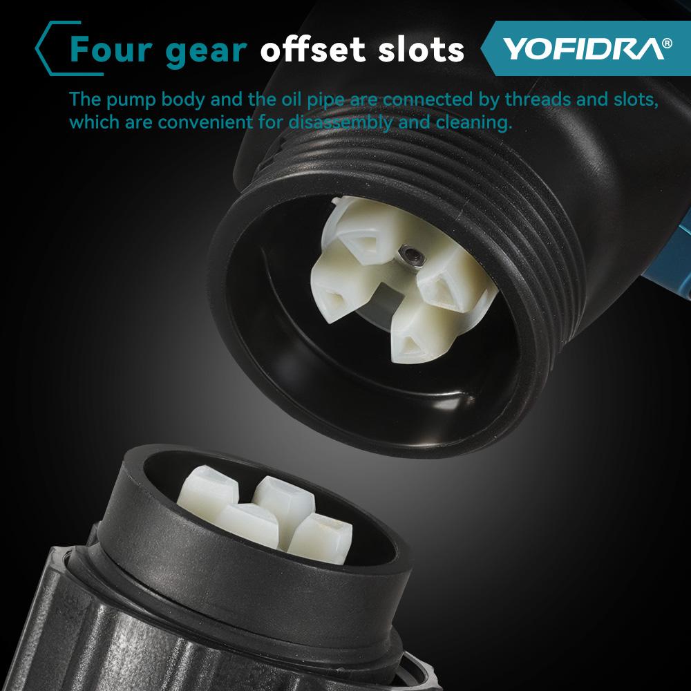 Yofidra Bomba de Água Brushless de 3 Engrenagens 80–150 L/min Bomba Elétrica Sem Fio para Transferência de Óleo Jardim Barco Piscina Para Bateria Makita 21V Pino