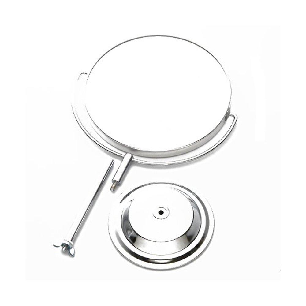 Merry Long Stem Tabletop Mirror with 2x 6860 Magnification, Silver,
