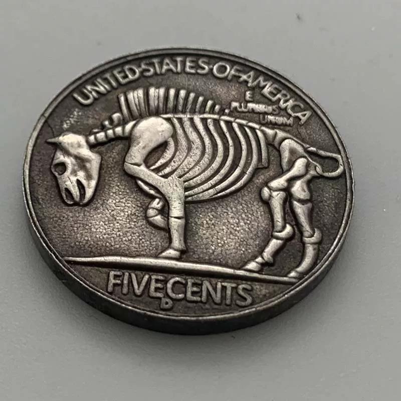 Wandernde Münze Fünfzackiger Stern Schaf Messing Altsilber Gedenkmünze Sammlung Handwerksmünze 20mm Gedenkmünze