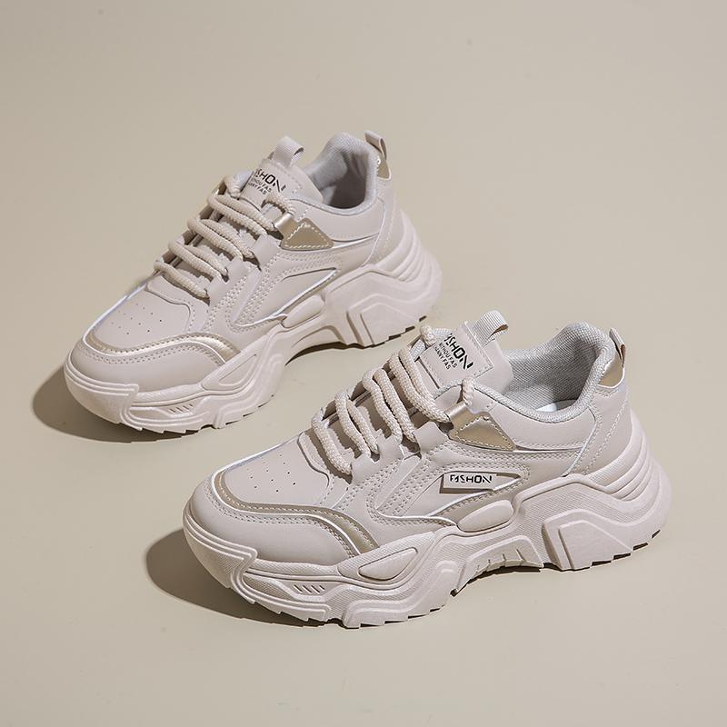 Fashion Dad Shoes Women 2025 Autumn New Korean Style for StudentsinsTrendy Versatile Thick-Soled Sneakers Casual Shoes