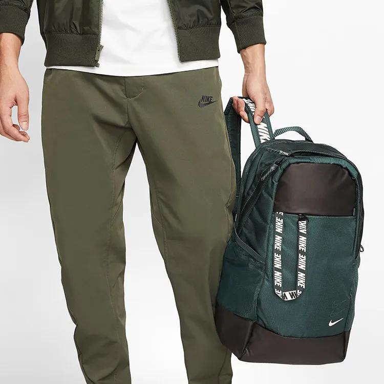 Nike Sportswear Polyester Backpack Regular Unisex Seaweed Green (Unisex) Backpacks BA6143 364