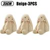 Unisex Soft Cotton Stuffed Rabbit Plush Toy Long Ear Easter Bunny Sleeping Mate Birthday Gift Cute Essential