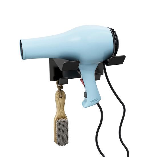 Hair Dryer Stand Wall Mount Storage Holder Strong Load-bearing Waterproof Easy Installation Universal Hair Dryer Rack Bathroom Storage Organizer