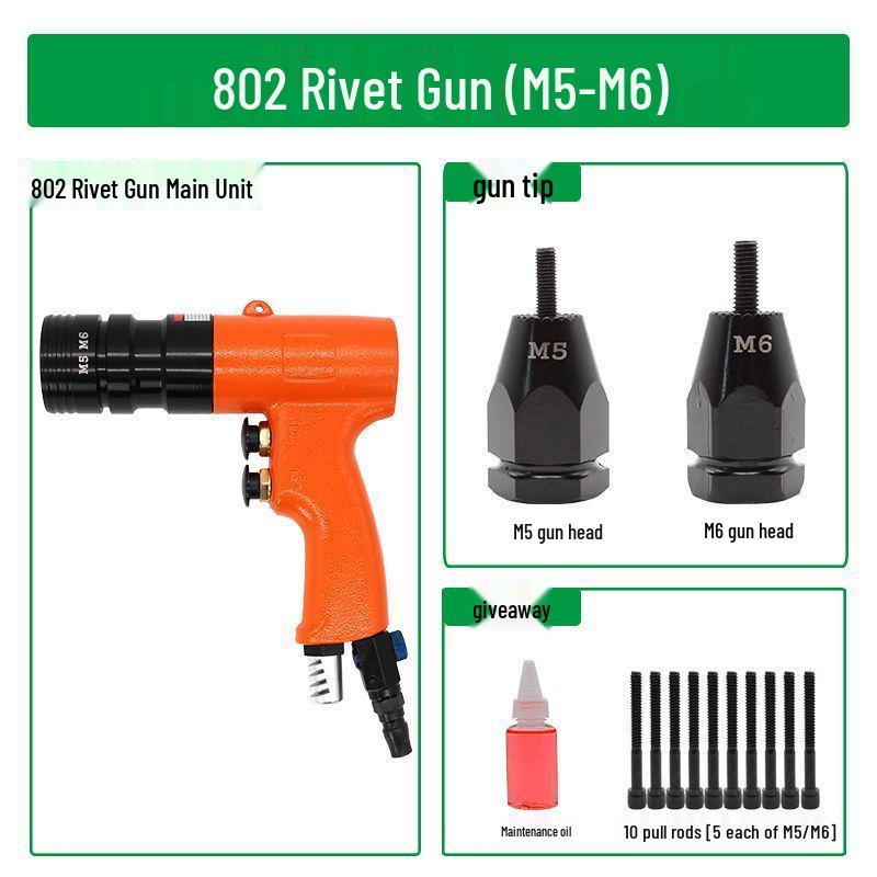 Industrial Pneumatic Rivet Nut Gun Tool