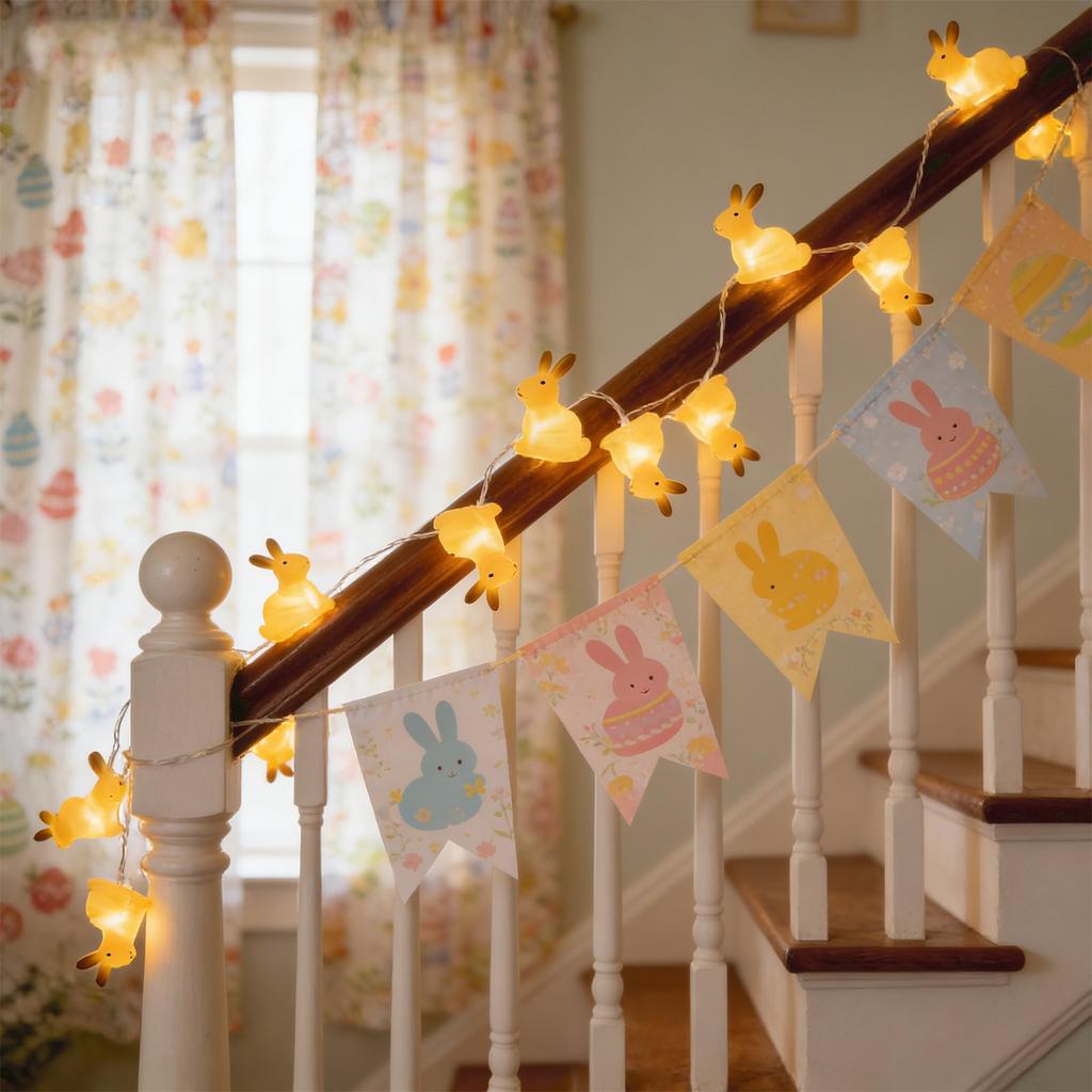 Led Colored Lights, Easter Decoration Light Strings, Cotton Thread Eggs, Holiday Creative Light Strings, Party Funny Night Lights, Atmosphere Lights