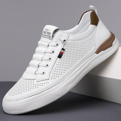 Scarpe da Ginnastica da Uomo in Pelle di Mucca di Moda Designer Suola Morbida Casual per Uomo Piattaforma Moda Scarpe da Uomo