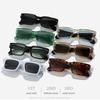 מותג יוקרה מעצב משקפי שמש מרובעים נשים גברים אופנה וינטג' נסיעות ניטים UV400 משקפי שמש לנשים טרנדיים