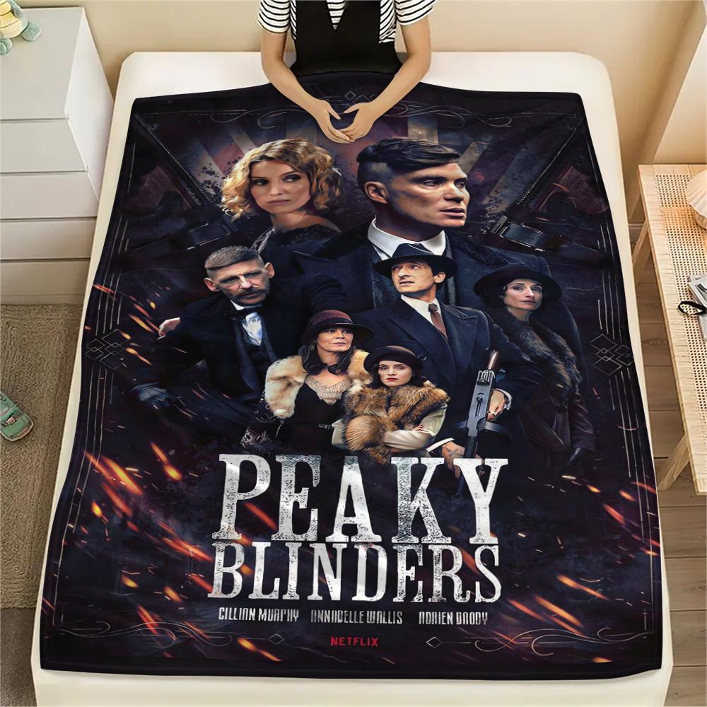 1 Pezzo Coperta in Flanella con Stampa Peaky Blinders, Alta qualità Confortevole per Tutte le Stagioni, Arredamento per la Casa, Calore e Comfort, Perfetta per Regali di Natale