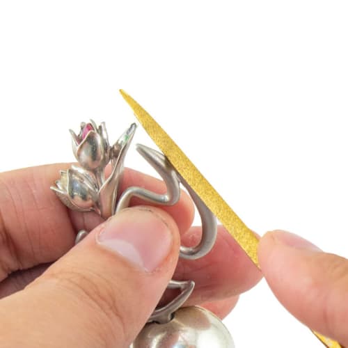 Mineshima Titanium Coated Diamond File, #200, Triangular, Hobby Tool, I-200D