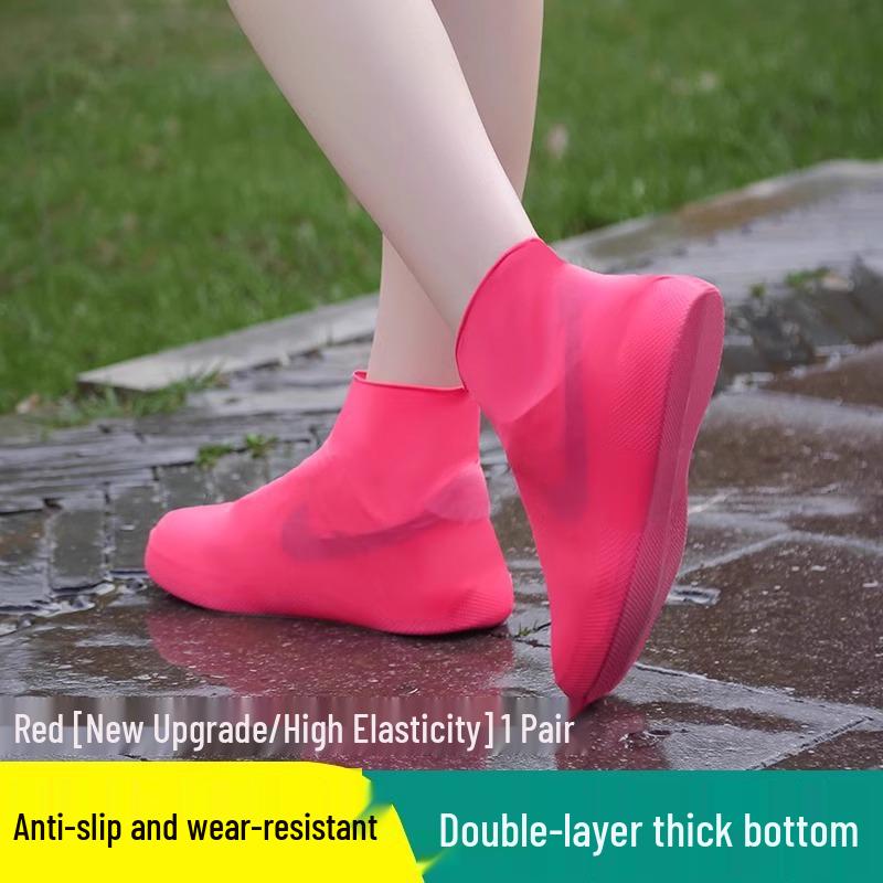 

Многоразовые водонепроницаемые нескользящие латексные бахилы - Моющиеся и прочные чехлы для дождевых сапог для мужчин и женщин