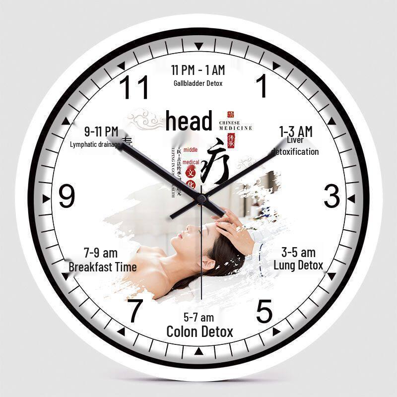 Health Club & Beauty Salon Silent Wall Clock for SPA and Therapies
