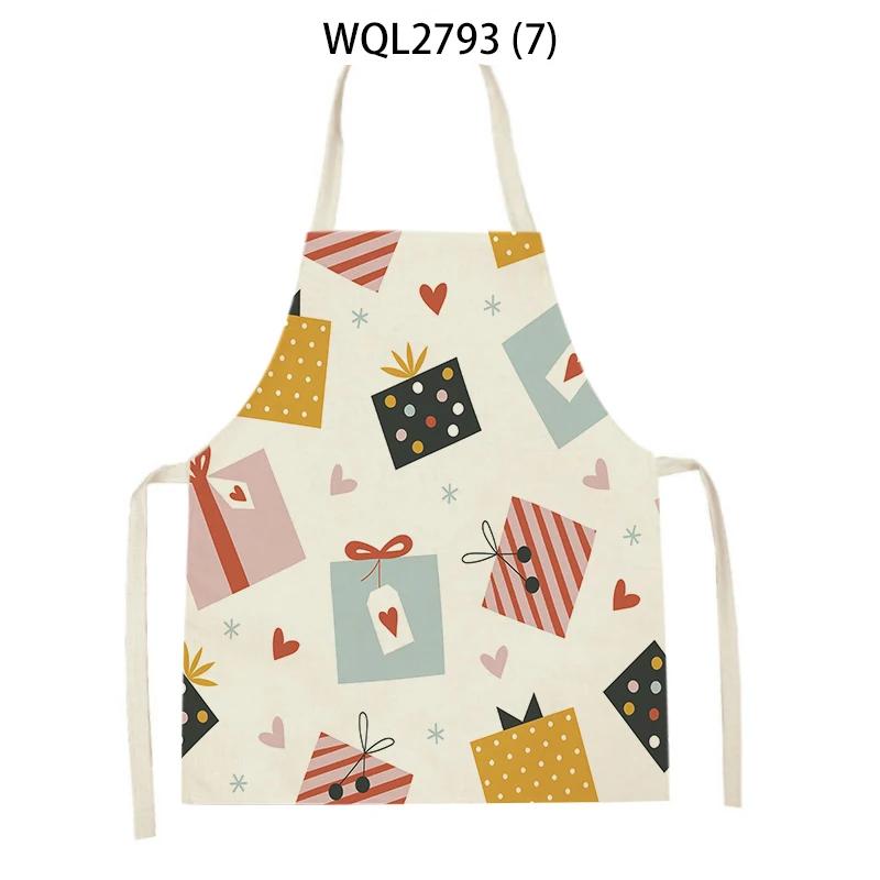 Cute Gifts Pattern Sleeveless Kitchen Aprons Home Decor Baking Accessories Household Cooking Pinafore Cleaning Tool Delantal