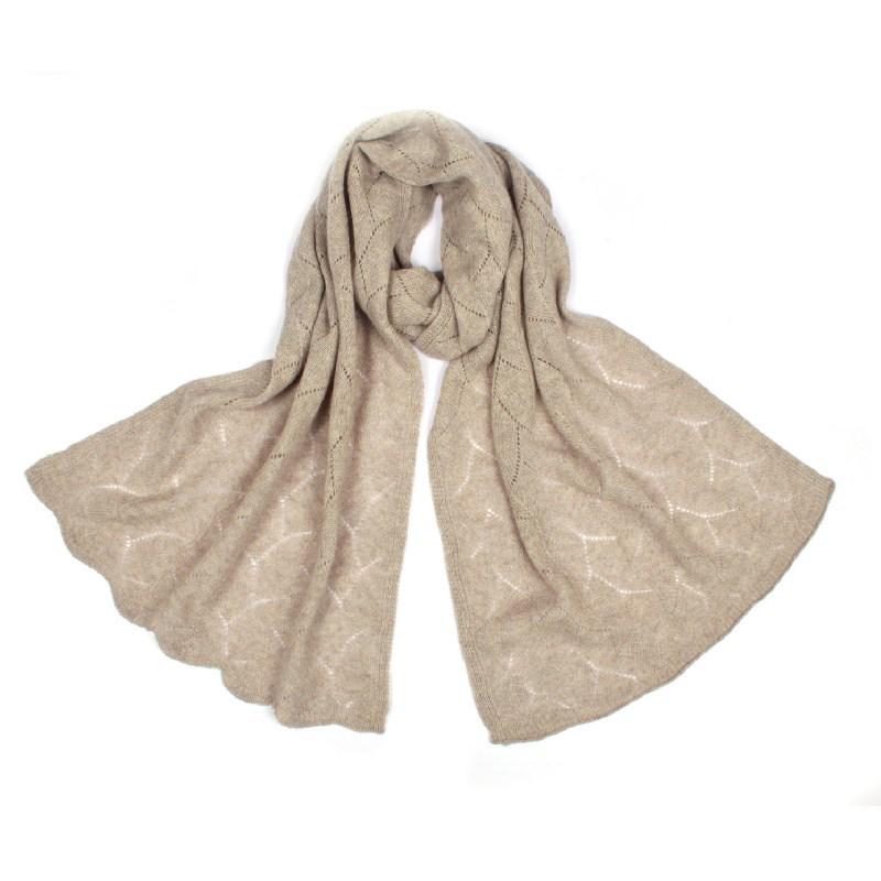 

Ордос Шарф из чистого кашемира: Женский осенне-зимний теплый и модный аксессуар 200x45cm