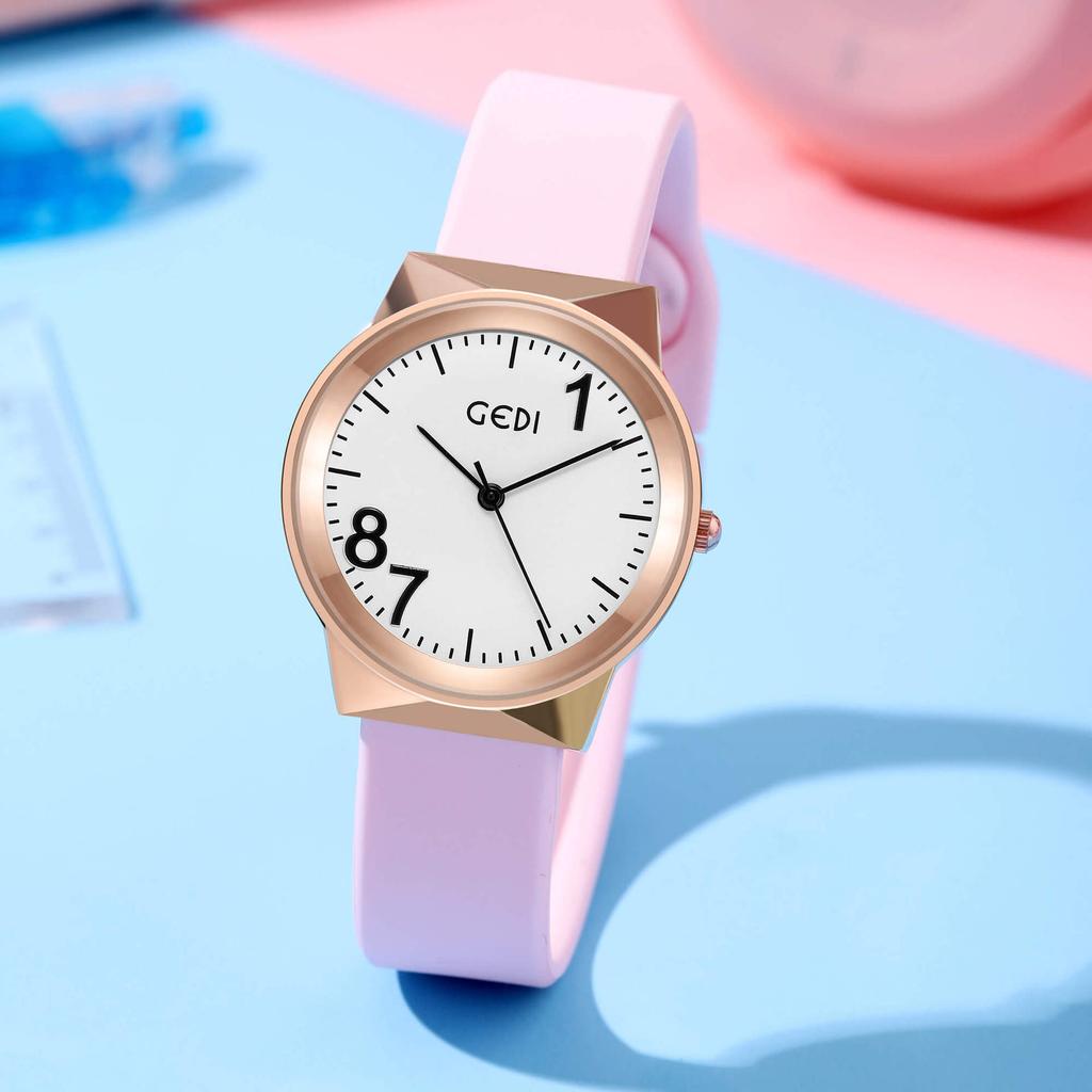 Kreatives Mode-Design-Gefühl Wasserdichte Schüler-Hochwertige Silikon-Quarz-Uhr