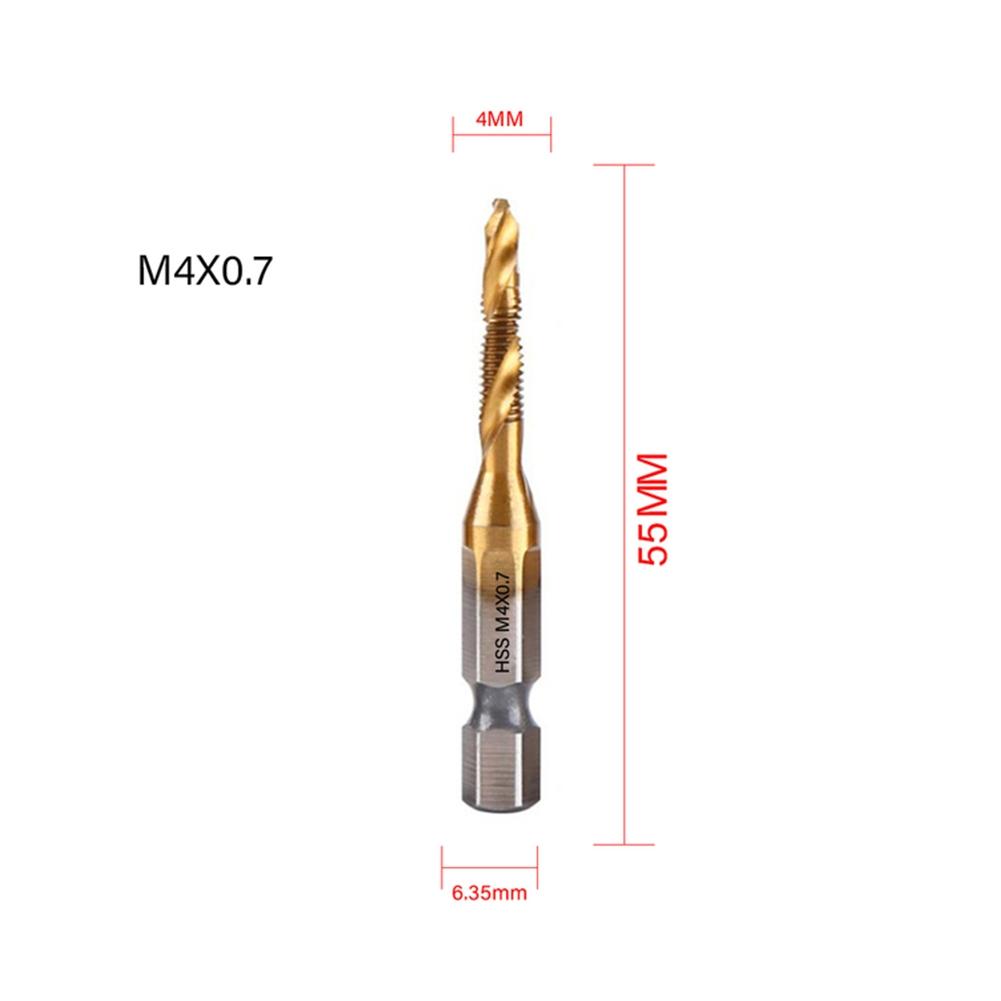 High Quality Plated Hex Shank Tap Drill Bit for Precise Threaded Holes
