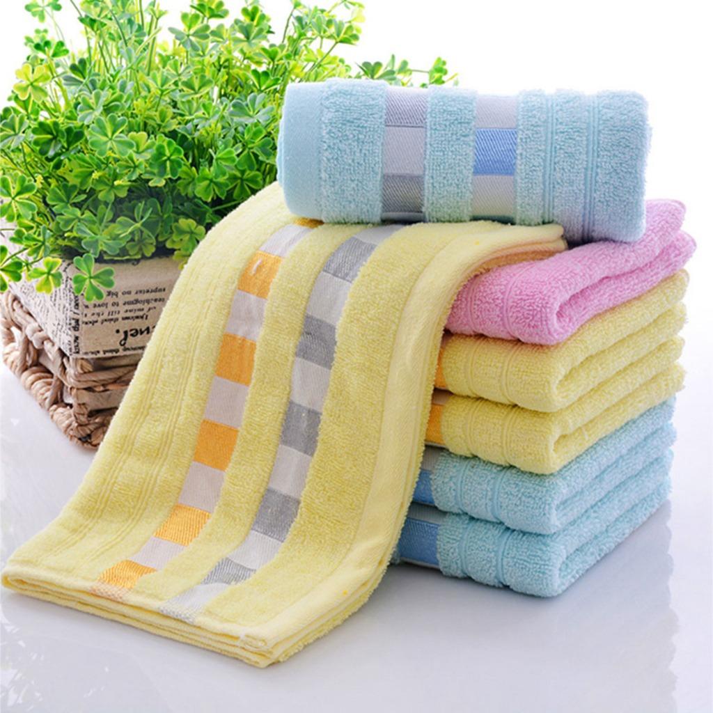 100%Cotton Thickened Face Towel Absorbent Pure Hand Wash Hair Shower Double Side Soft Microfiber Towel Bathroom Family Hotel