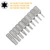 1 Inch T6 T7 T8 T9 T10 T15 Torx Screwdriver Bit Set S2 Steel 1/4 Inch 6.35mm Hex Shank Electric Screwdriver Bits For Power Tools