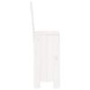 Bar Stool Set 2 pcs White 40 x 42 x 120 cm Solid Pine Wood