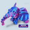 Creative Joints Movable Model Cute 3D Printing Elephant Figure Toys Home Decoration Ornaments Children Birthday Gift