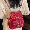Korean niche chain lightweight small backpack women's 2025 summer new student commuting oblique span bag high value bag