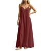 Women's Elegant Backless Spaghetti Strap Maxi Dress for Summer Sundresses for Women Vacation Outfits for Women Spring Dresses for Women