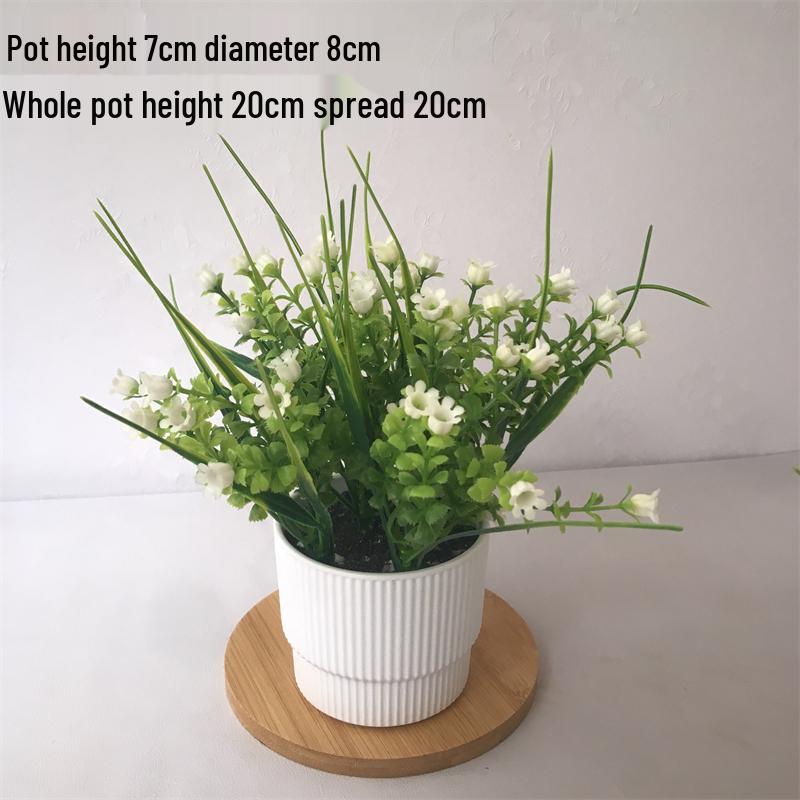 Small Silk Carnation Decorative Flower In Pot for Living Room, Coffee Table, or Dining Table Arrangement