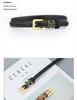 Women's Genuine Leather Thin Fashion Belt - Versatile Decorative Ins Style Waistband for Jeans