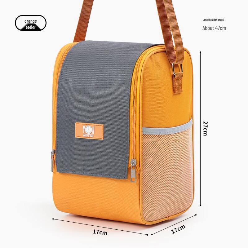 Portable Insulated Round Lunch Bag