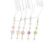 Japanese & Korean Sweet Translucent Beaded Flower Star Phone Charm Pendant USB Decoration