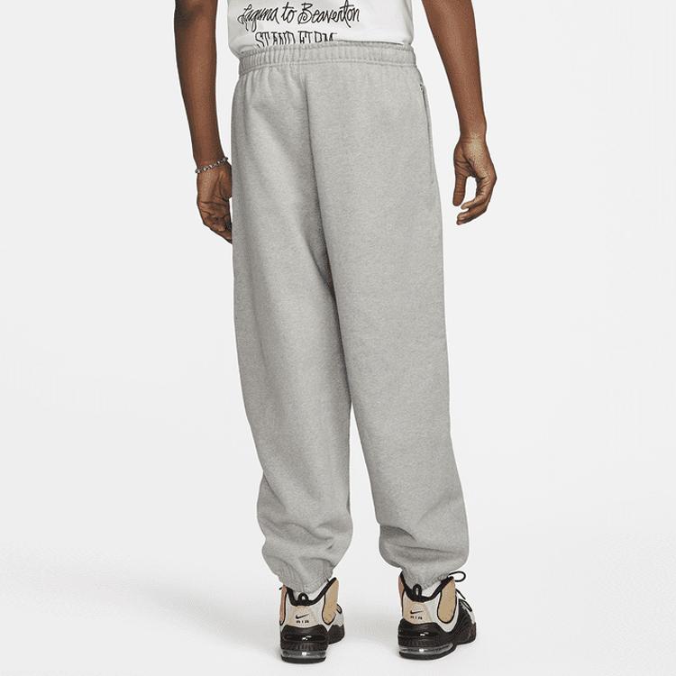 Stussy X Nike Fleece Pant Dark Grey Heather Unisex Bottoms DO9340-063