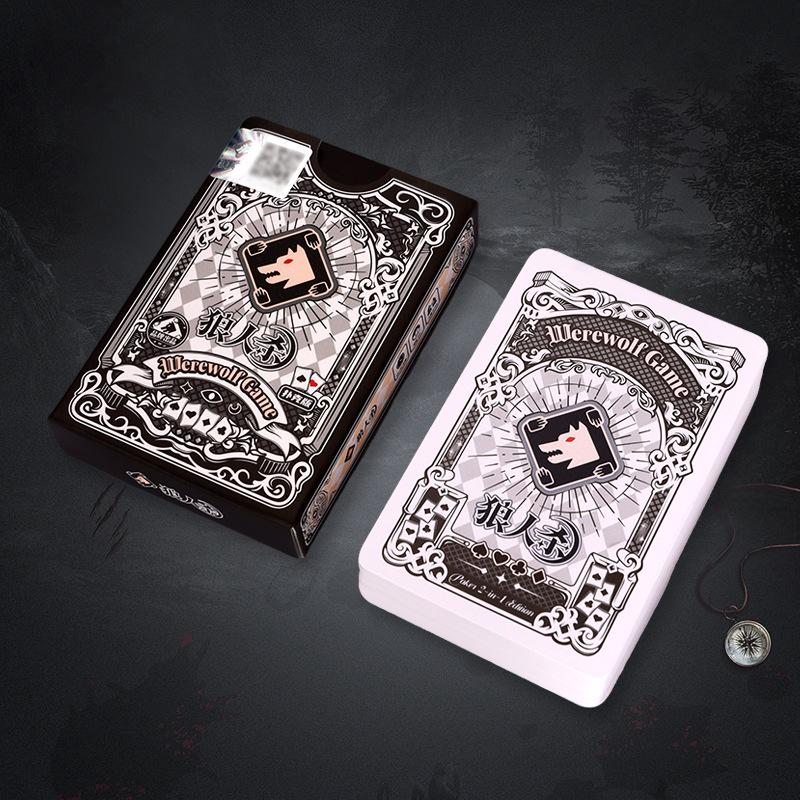 Werewolf Poker: 2-in-1 Multiplayer Night Game - Portable Paper Cards
