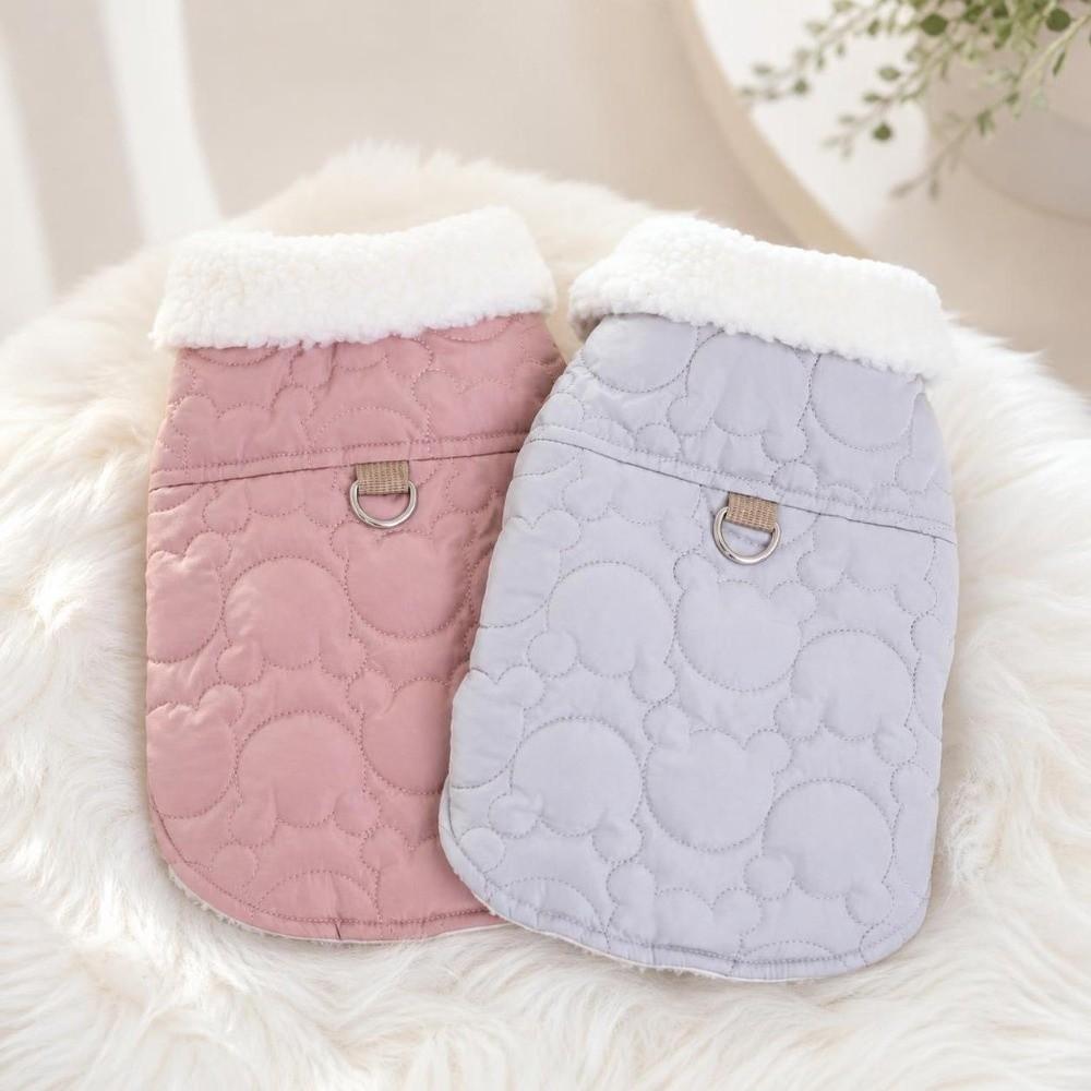 Windproof Dog Hiking Jacket Plush Dog Bodysuit Fashion Dog Vest Coat  for Small Medium Dog
