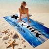 Classic Japanese Element Cartoon ONE PIECE Monkey D. Luffy Beach Towel Outdoor Camping Vacation Swimming Beach Towel Outdoor Absorbent Bath Towel Y12