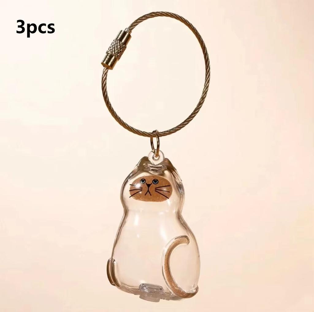1 Transparent Catshaped Memorial Capsule A Catshaped Sealed Storage  Hanging Loopa Heartfelt Gift For Cat Owners To Commemorate