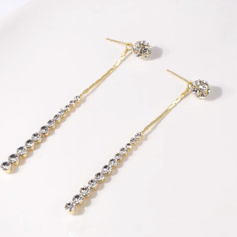 Elegant Style, Two Long Tassel Earrings for Women, Light Luxury, Slim Face, Exquisite Socialite, Versatile Earrings Accessories