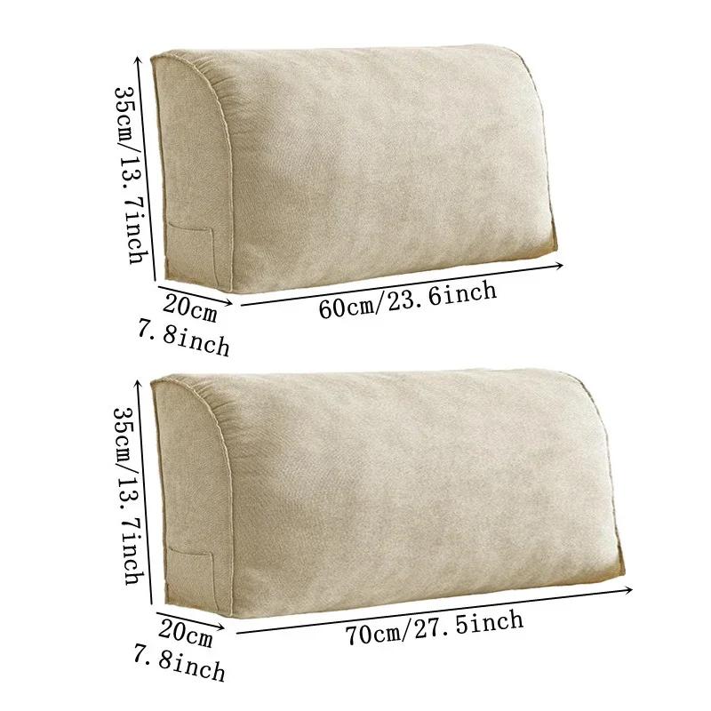 Dreieckiges Lendenstützkissen Abnehmbar Waschbar Lese-Rückenlehne Rückenkissen zur Schmerzlinderung Sofa Bett Stuhl Taillenkissen