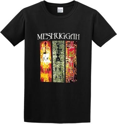 Adult T-Shirts Meshuggah Destroy Erase Improve Black