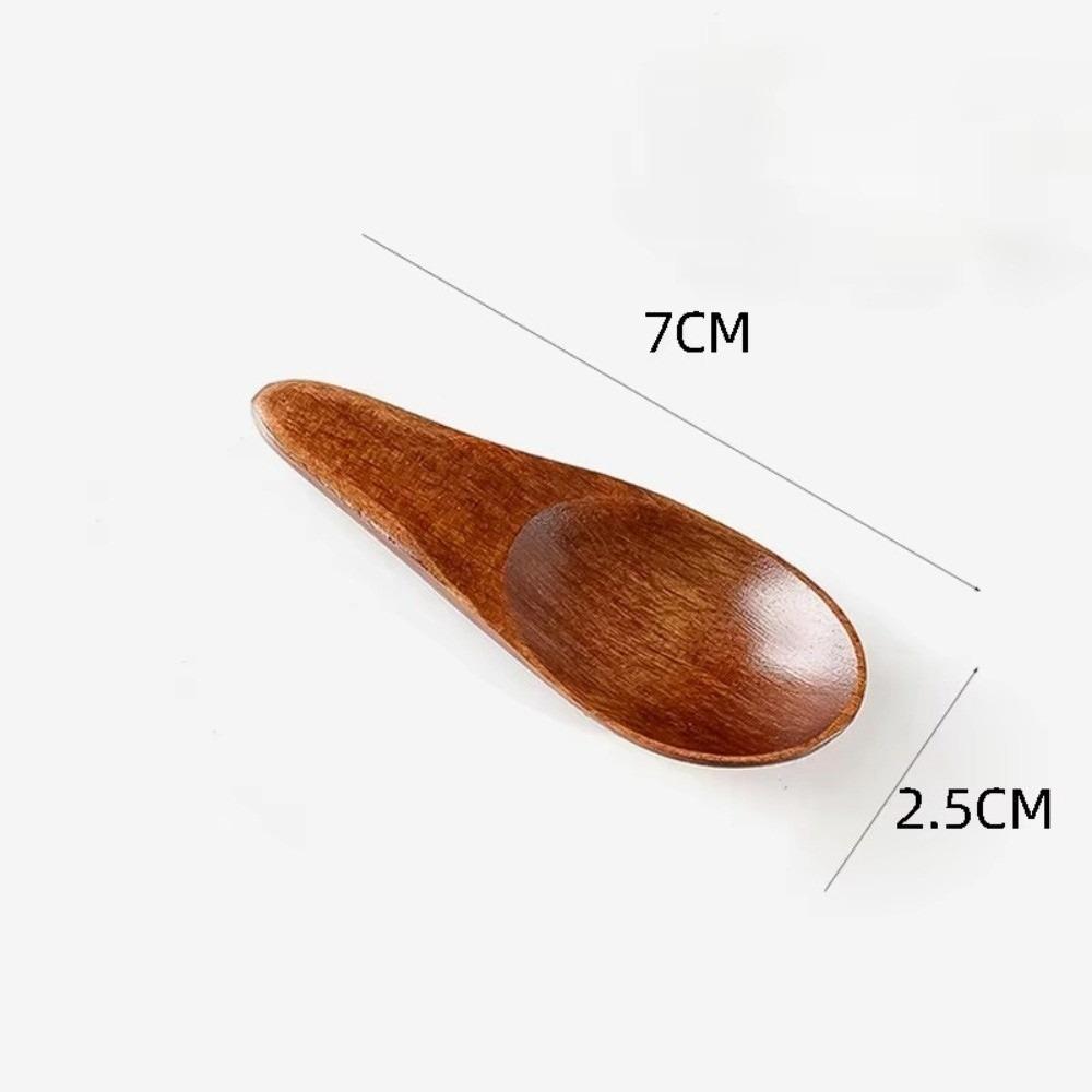 Wood Condiment Scoop Mini Flatware Practical Sugar Spoon Kitchen Gadgets 1