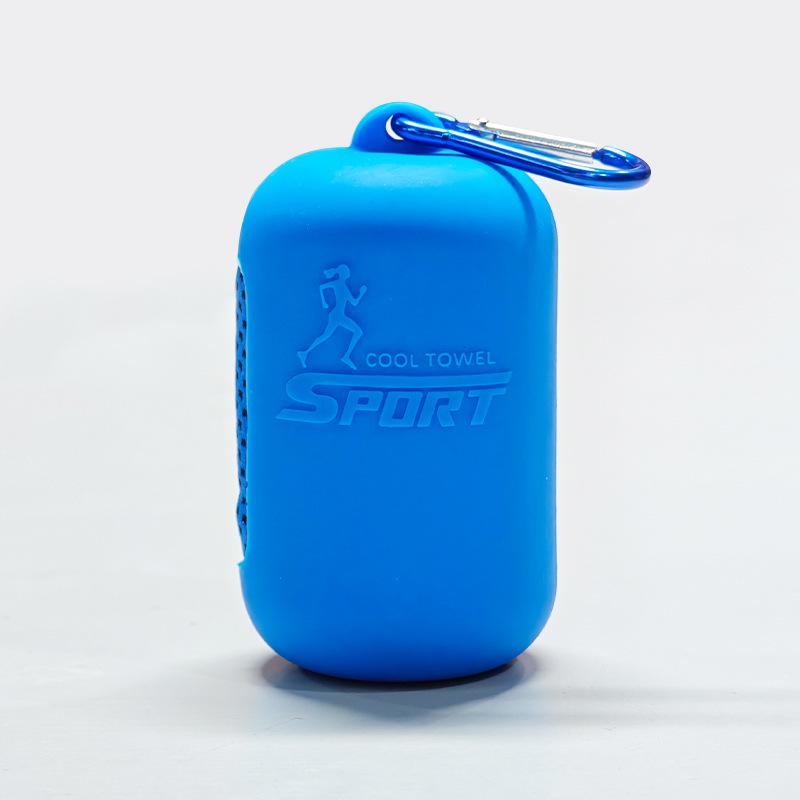 Portable Silicone Quick-Dry Cooling Towel Set with Breathable Storage Box