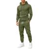 Men's Color Hoodie and Sweatpants Set Casual Athletic Wear