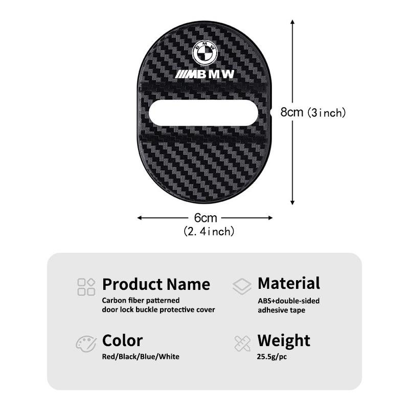 AAAXG1 Car Door Lock Buckle Protector Cover Water Proof Lock Keys For BMW M 1 3 4 5 6 7 Series X1 X3 X4 X5 G20 G38 F48 E36 E39