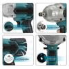 488Vf 1500N.m 1/2 Socket High Torque Brushless Wrench Cordless Electric Impact Wrench Power Tools For 18V Battery