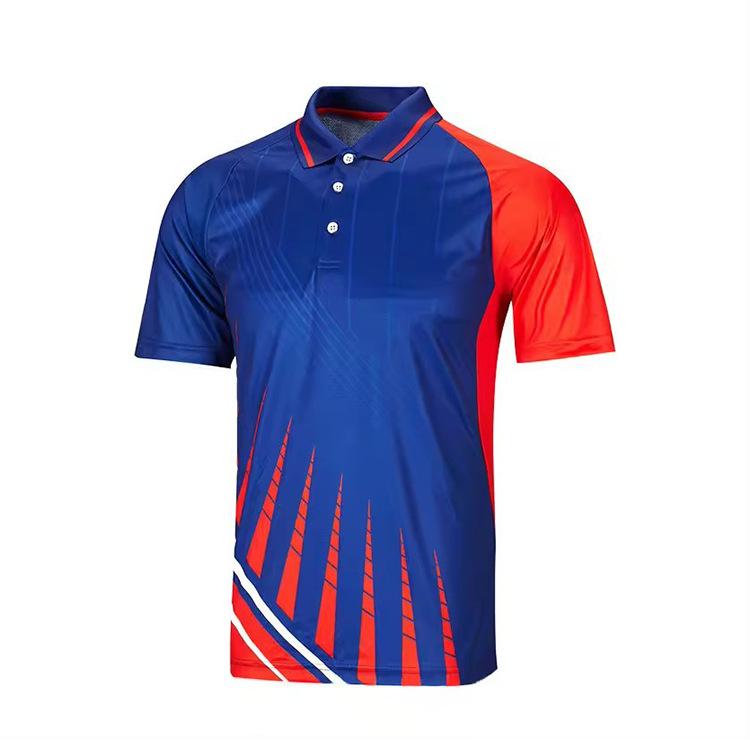 Athletic essential! Short-sleeve Polo with Runner Print, Sporty Casual Wear